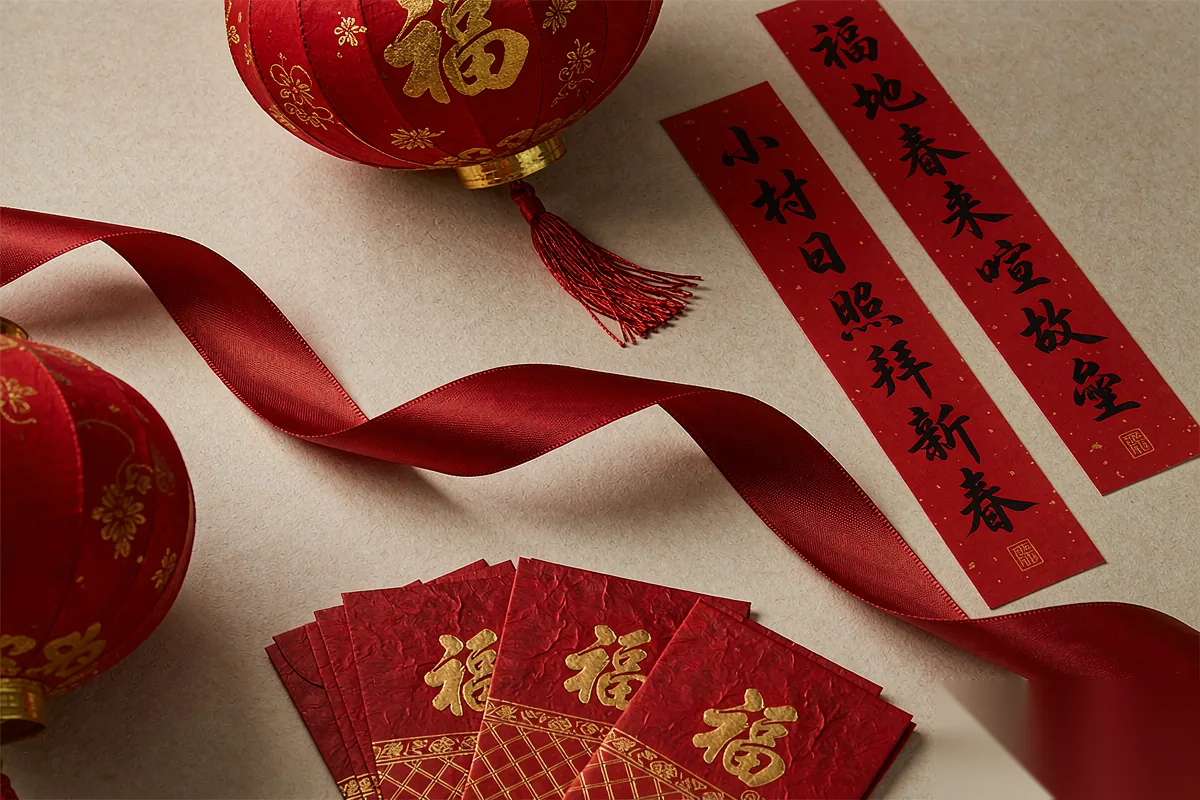 Red is the color of luck, joy, and protection.