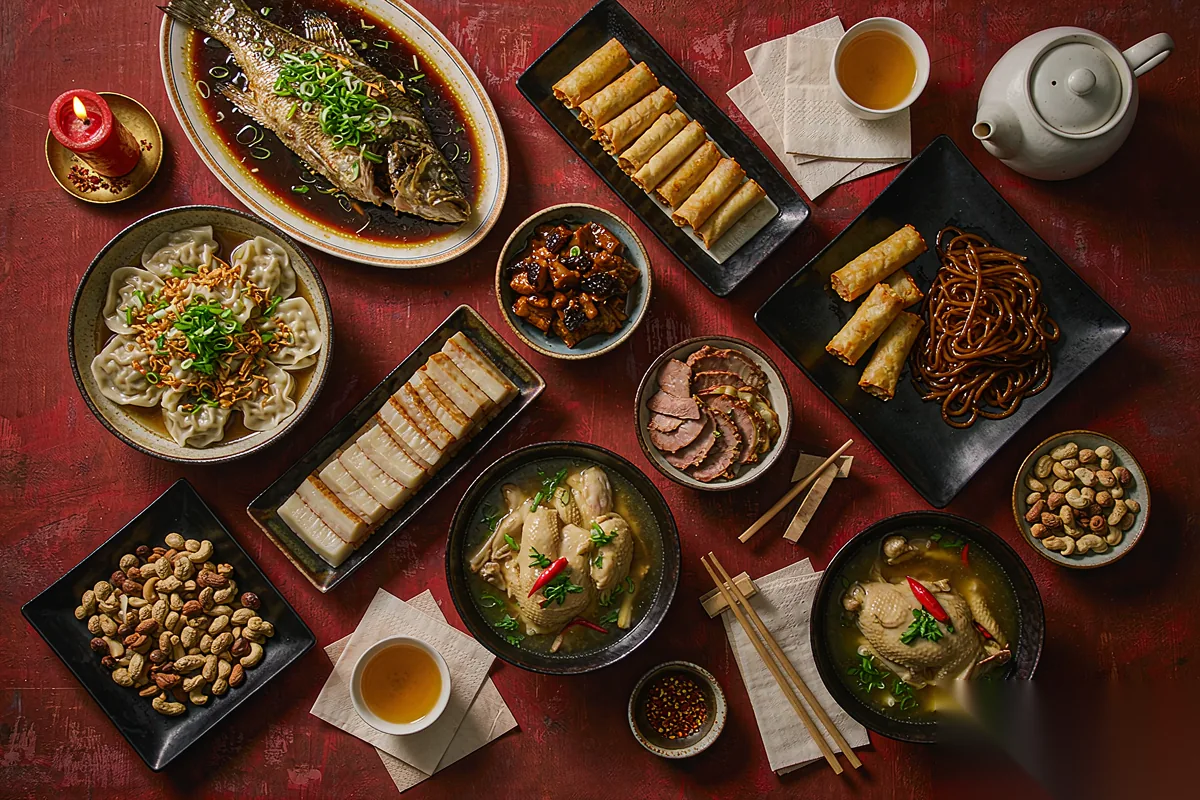 The reunion dinner: every dish is a wish.