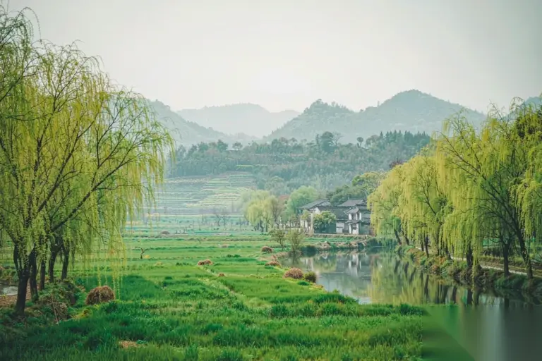 Spring landscape during Qingming