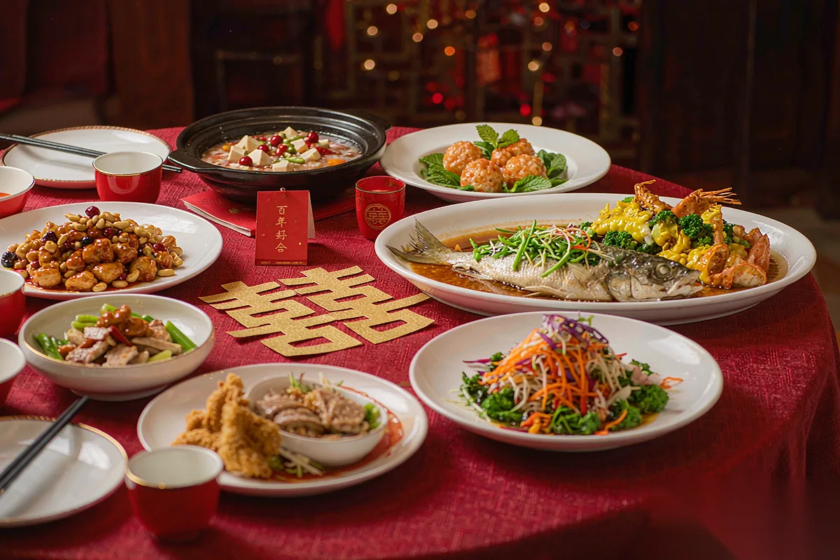Ten courses, round tables, endless toasts.