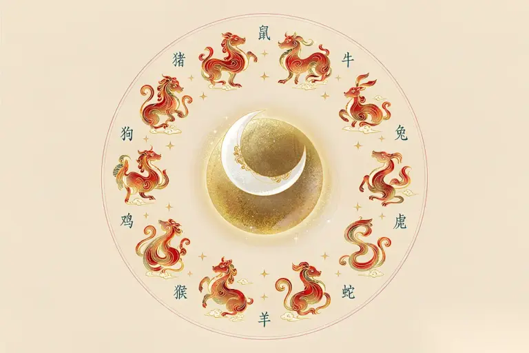 Chinese zodiac wheel